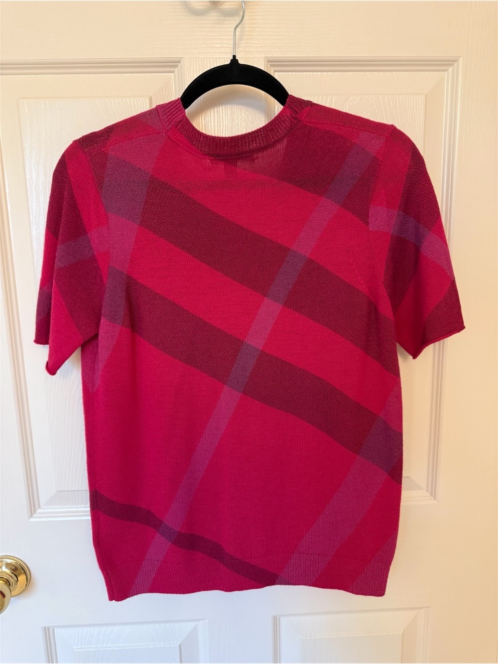 Burberry Hot Pink Crewneck Sweater